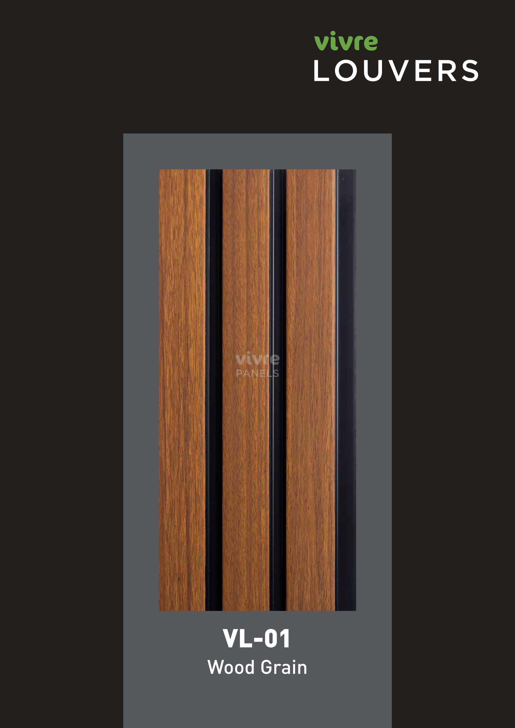 Charcoal Vivre panel - woodnart