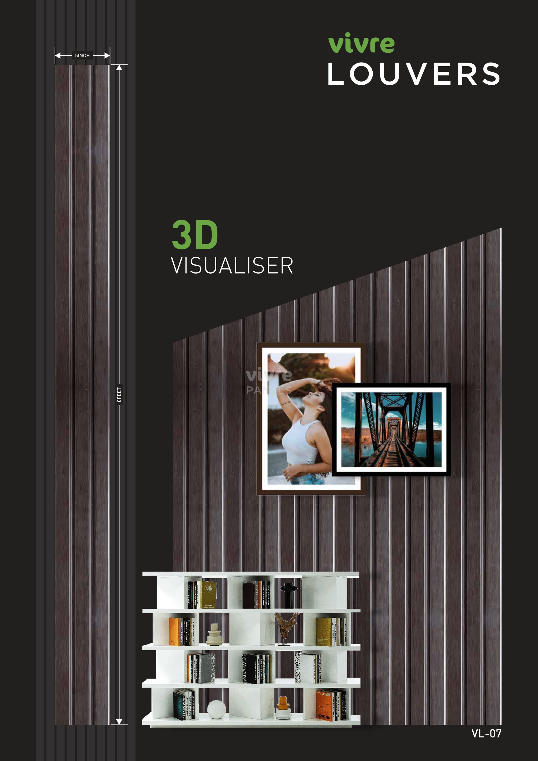Charcoal Vivre panel - woodnart