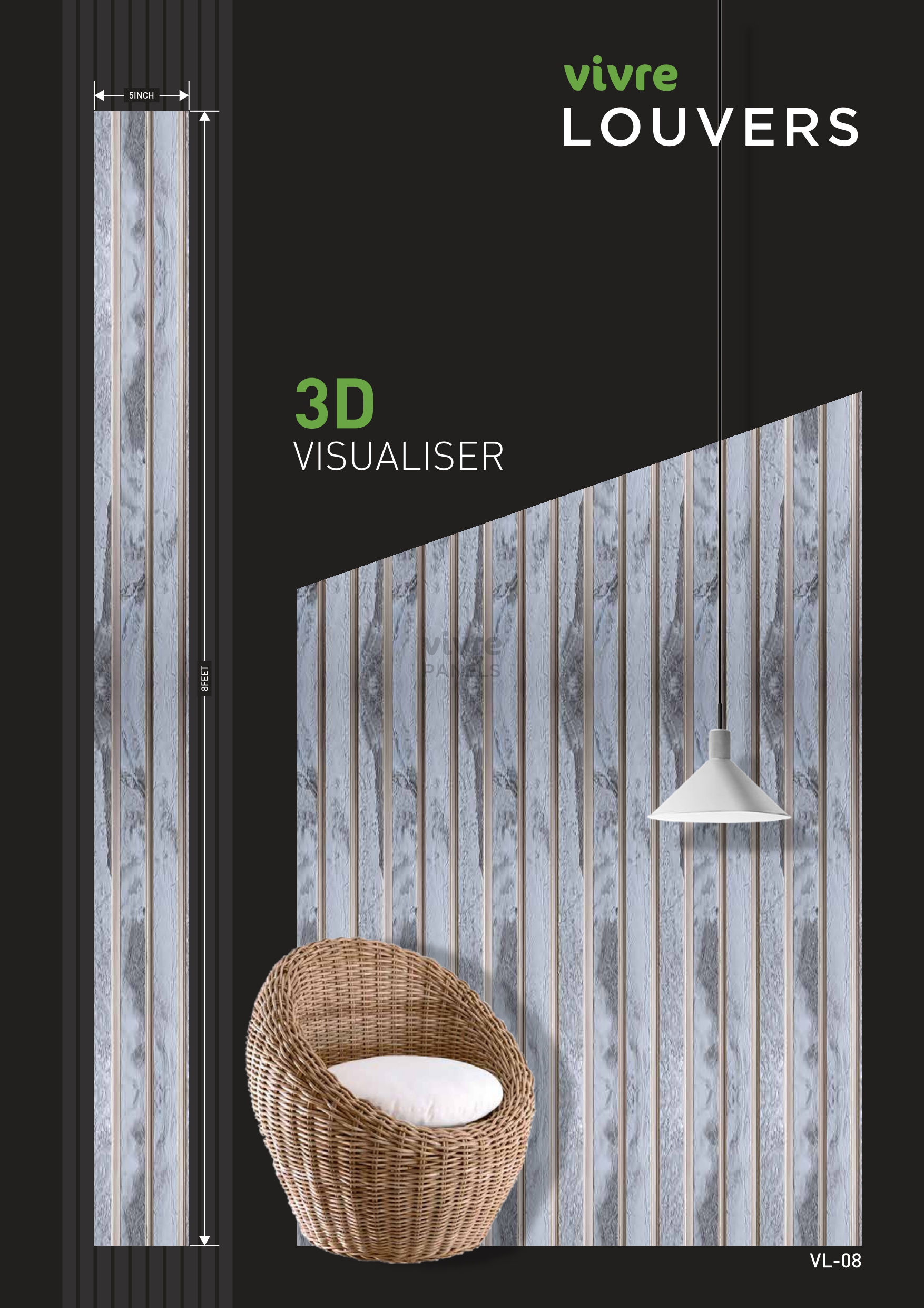 Charcoal Vivre panel - woodnart