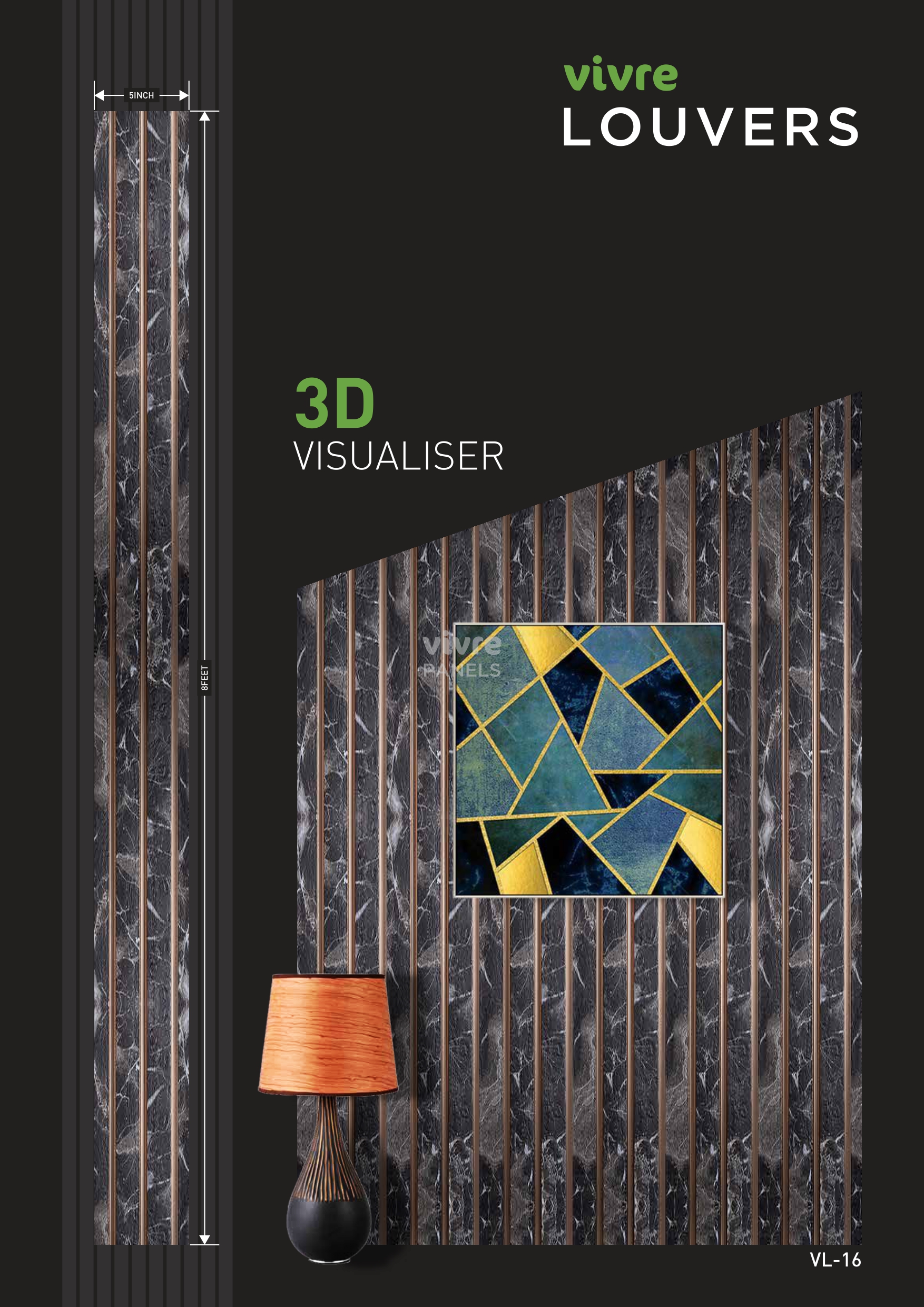 Charcoal Vivre panel - woodnart