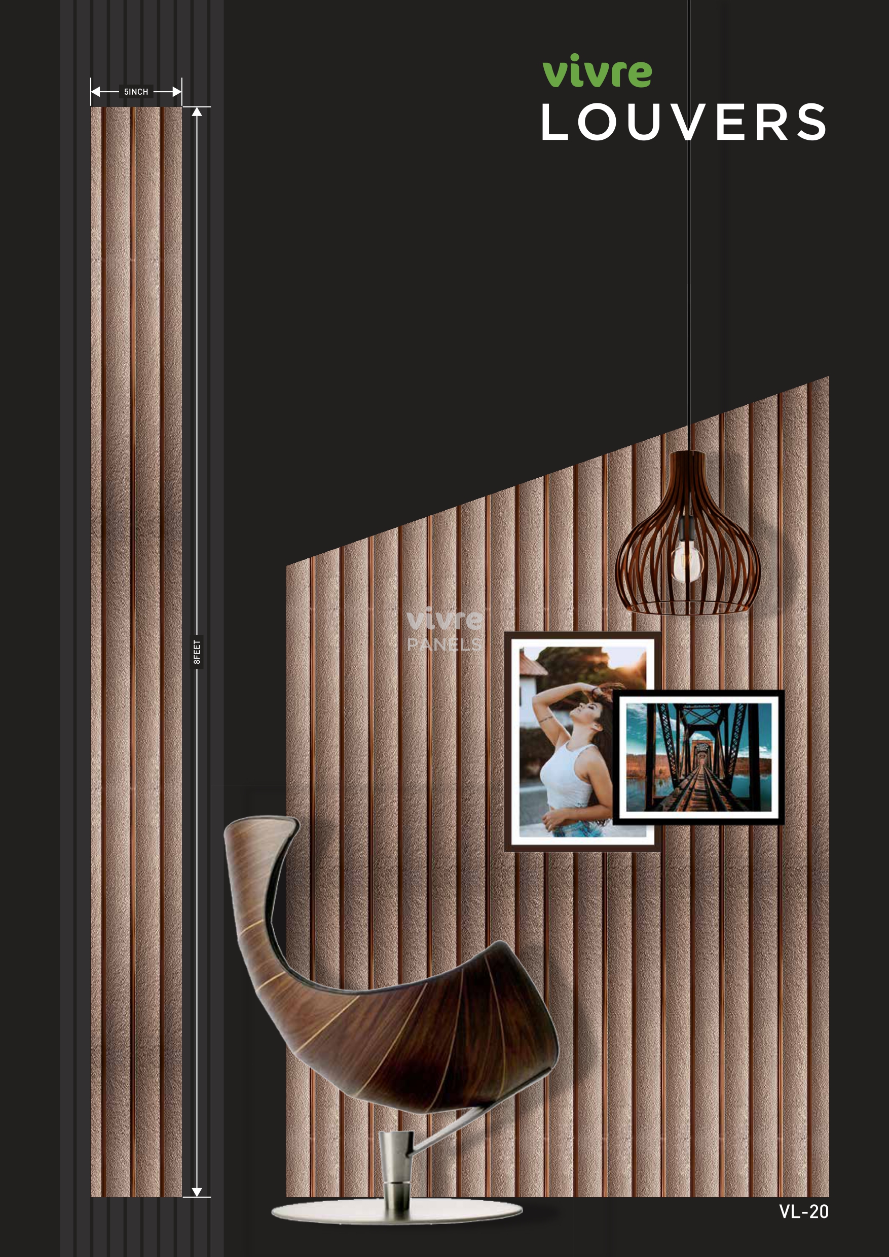 Charcoal Vivre panel - woodnart