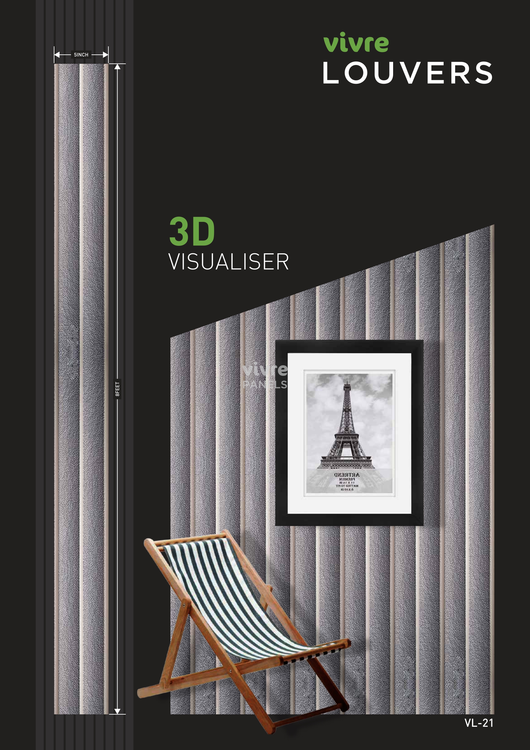 Charcoal Vivre panel - woodnart